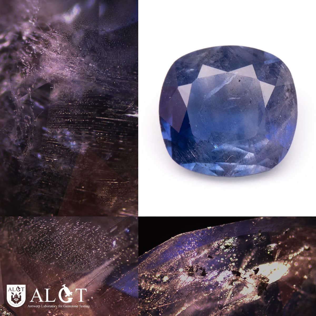 The chemical analysis and inclusion characteristics of an unusual purplish-blue 1.53 carat sapphire was submitted.